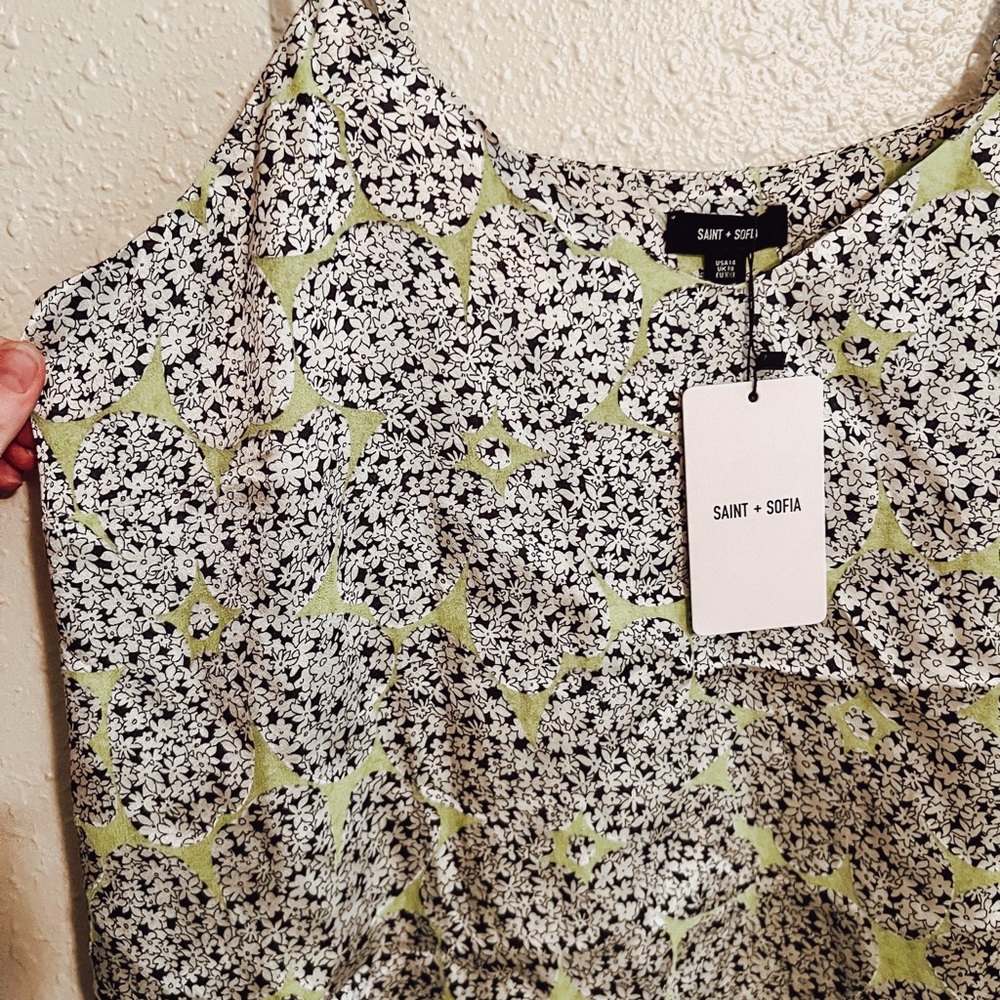 Saint and Sofia Silky Tank